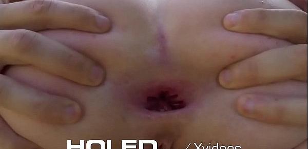  HOLED Multiple Assholes Penetrated By Huge Dick